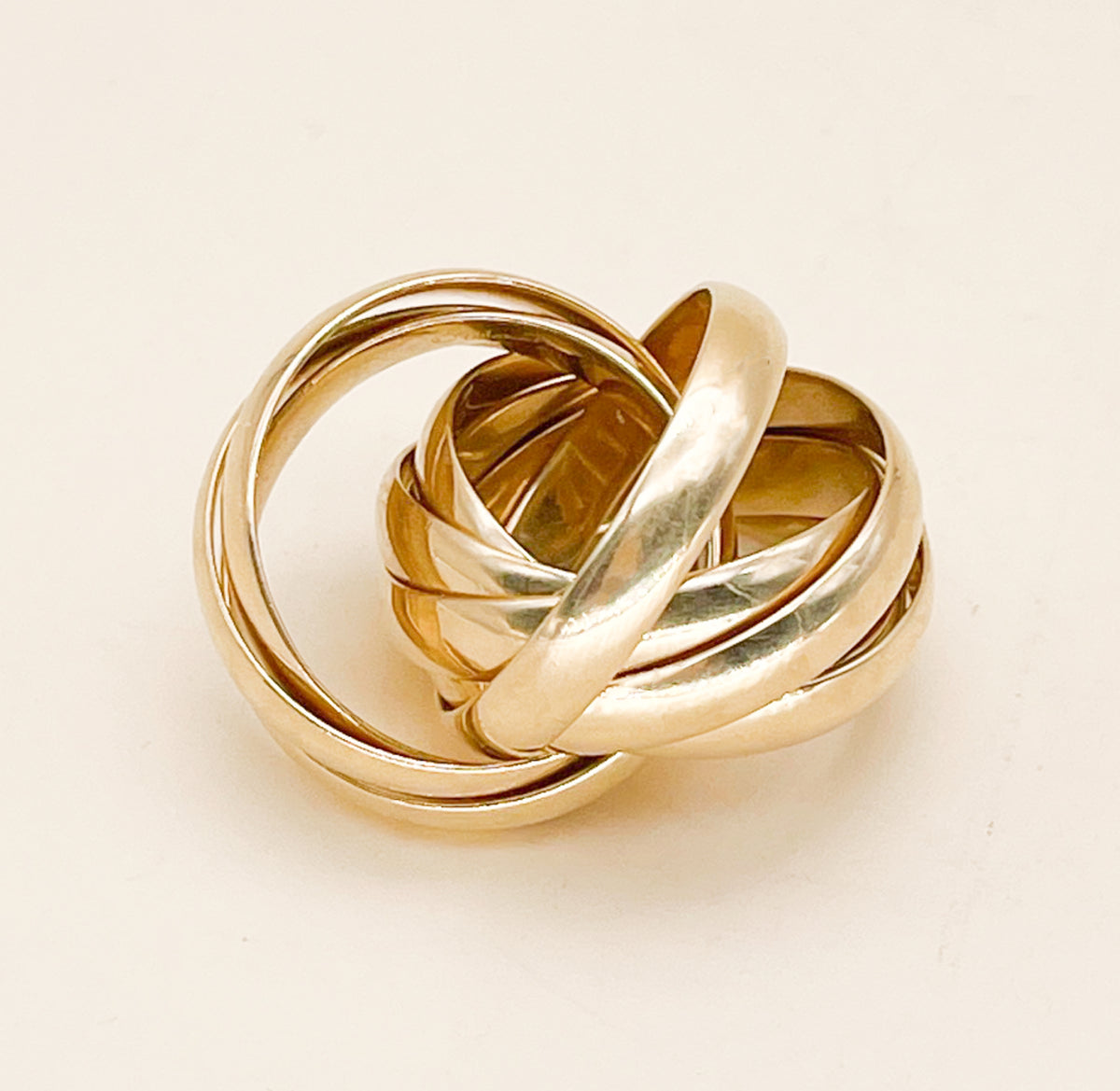 Tiffany & Co Paloma Picasso Melody Ring Size 7 Nine Row Rolling Band 18K Gold - Premium Ring from All The Best Vintage - Just $4695! Shop now at All The Best Vintage