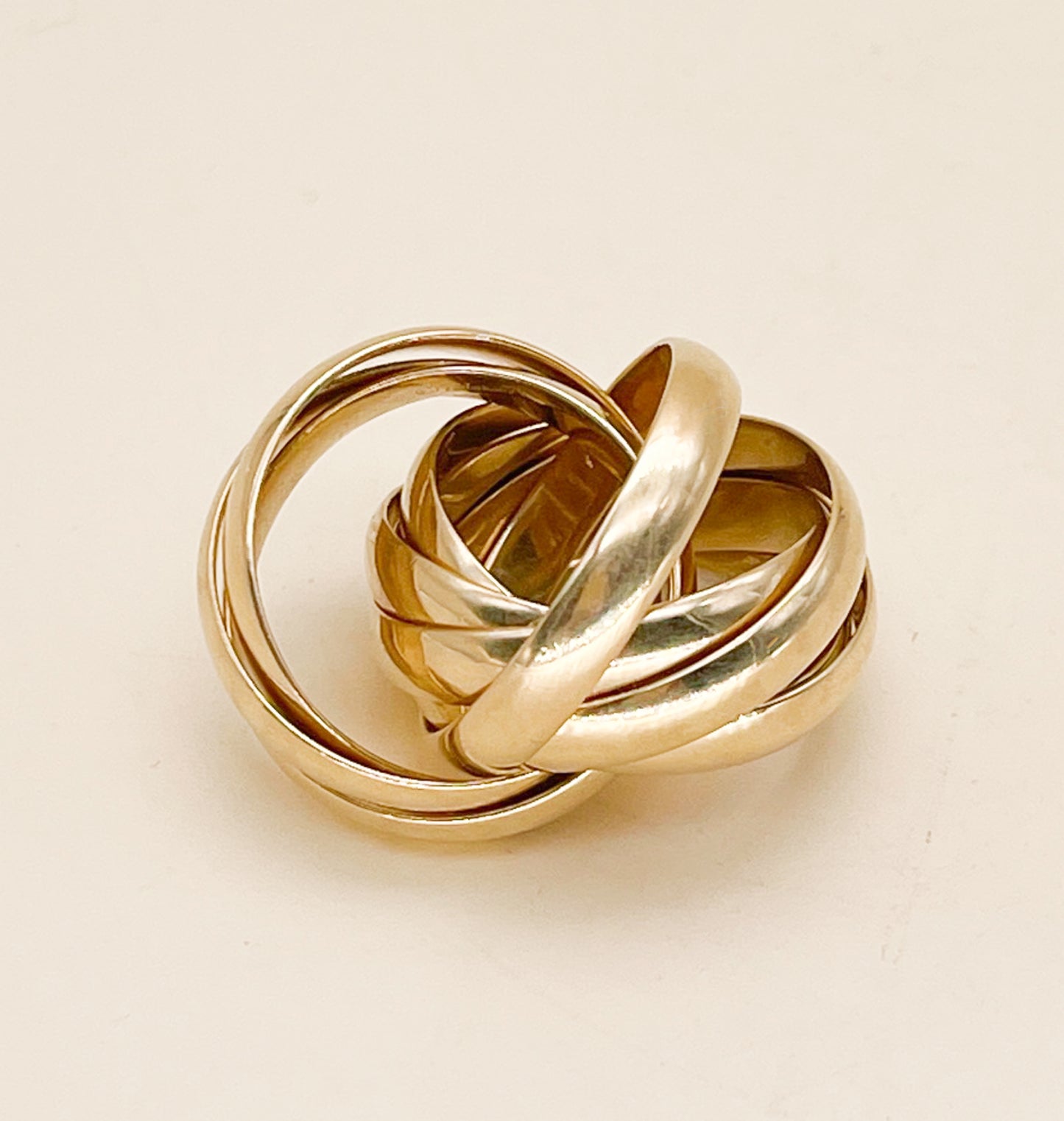 Tiffany & Co Paloma Picasso Melody Ring Size 7 Nine Row Rolling Band 18K Gold - Premium Ring from All The Best Vintage - Just $4695! Shop now at All The Best Vintage
