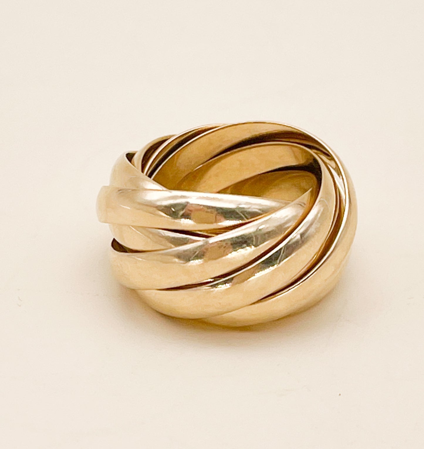 Tiffany & Co Paloma Picasso Melody Ring Size 7 Nine Row Rolling Band 18K Gold - Premium Ring from All The Best Vintage - Just $4695! Shop now at All The Best Vintage