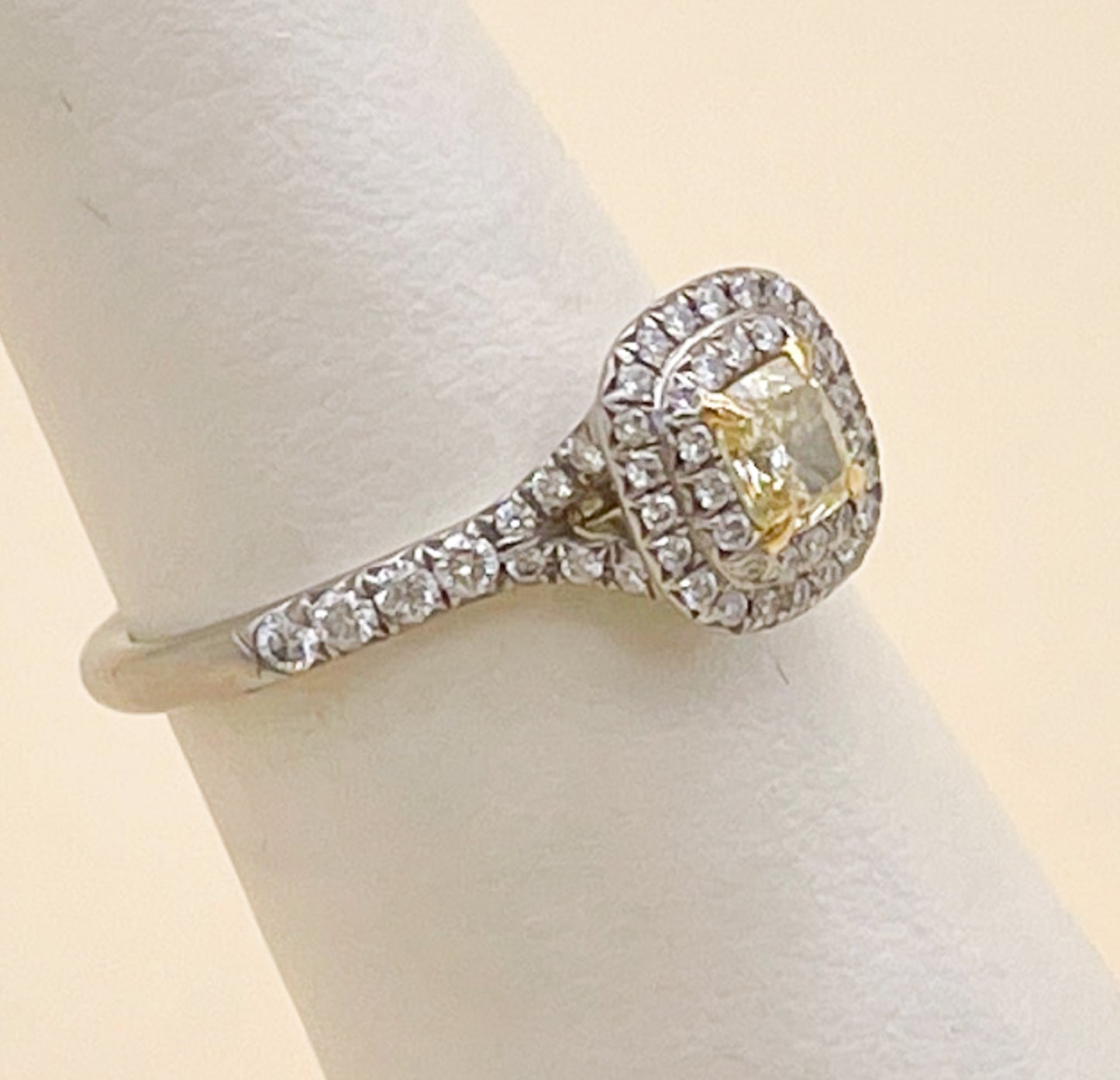Tiffany & Co Fancy Yellow Diamond Soleste Collection Ring - Premium from All The Best Vintage - Just $3995! Shop now at All The Best Vintage