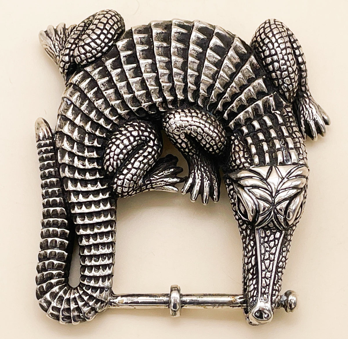 Kieselstein Cord Grand Alligator Belt Buckle - Premium from All The Best Vintage - Just $995! Shop now at All The Best Vintage