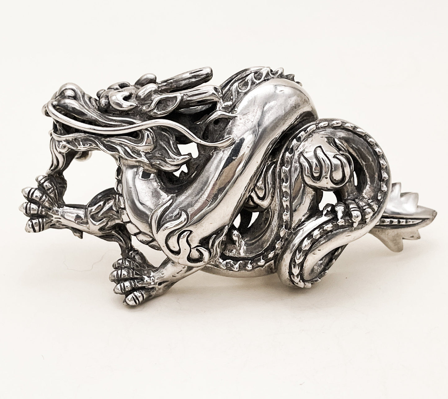 Kieselstein Cord Sterling Dragon Belt Buckle - Premium from All The Best Vintage - Just $1895! Shop now at All The Best Vintage