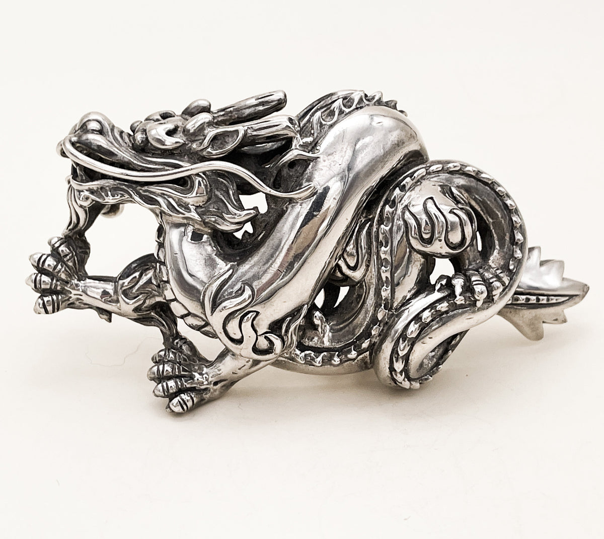 Kieselstein Cord Sterling Dragon Belt Buckle - Premium from All The Best Vintage - Just $1895! Shop now at All The Best Vintage