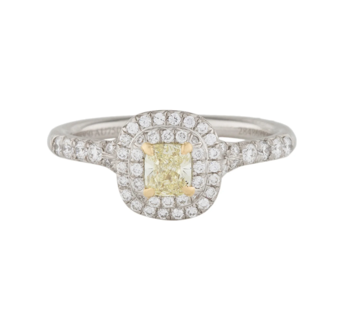 Tiffany & Co Fancy Yellow Diamond Soleste Collection Ring - Premium from All The Best Vintage - Just $3995! Shop now at All The Best Vintage