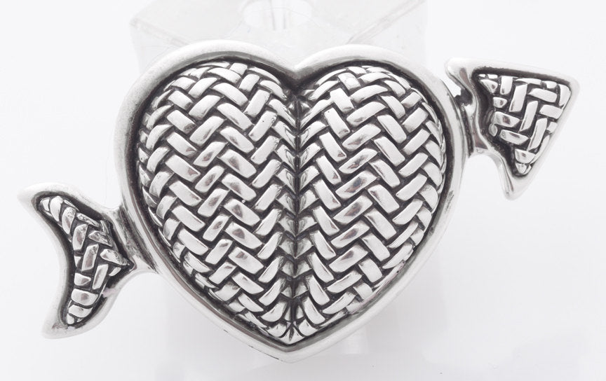 Barry Kieselstein-Cord Heart and Arrow Belt Buckle - Sterling Silver - Premium from All The Best Vintage - Just $595! Shop now at All The Best Vintage