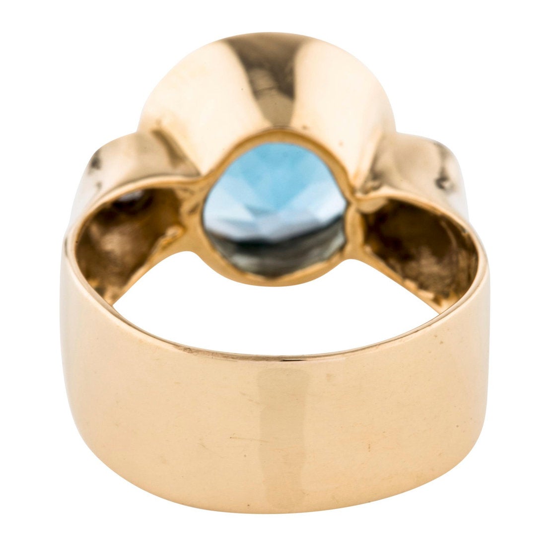 Vintage OOAK Artisan Blue Topaz Ring - Premium from All The Best Vintage - Just $995! Shop now at All The Best Vintage