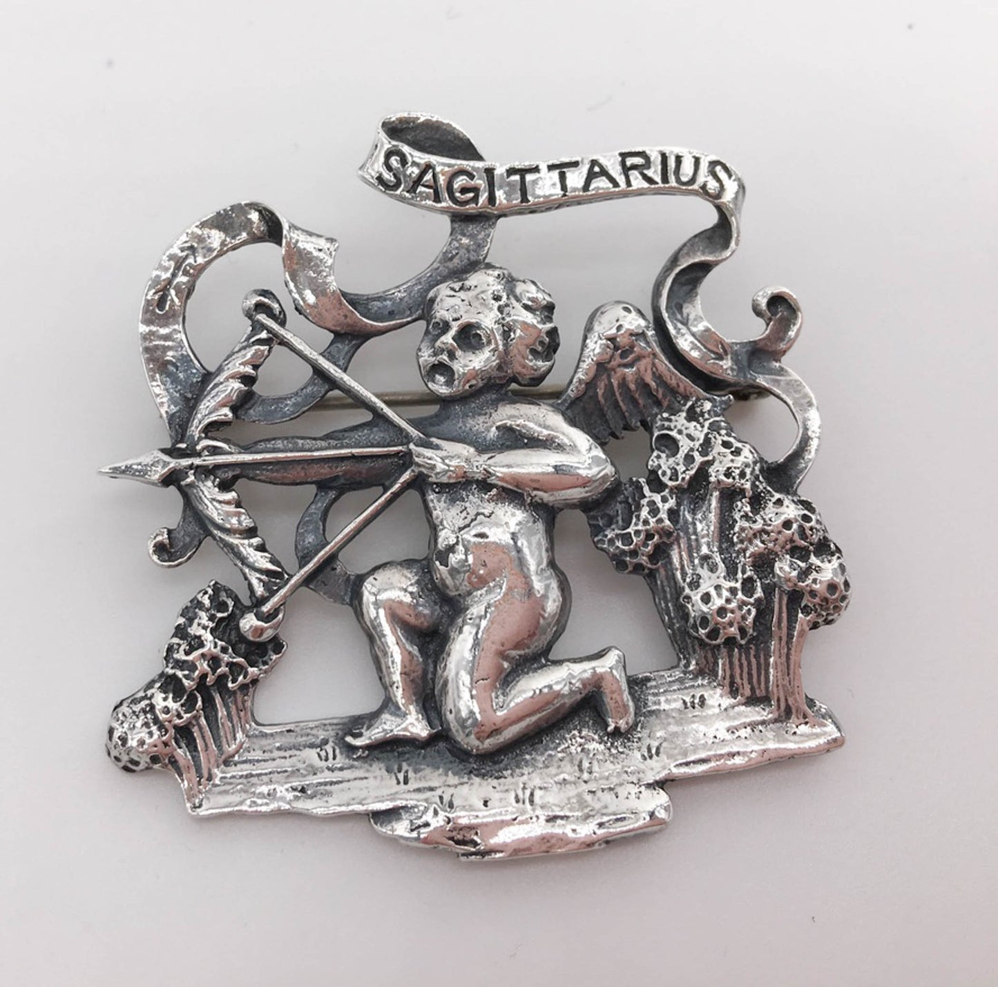 Cini Vintage Sterling Silver Sagittarius Pin Brooch - Premium from All The Best Vintage - Just $70! Shop now at All The Best Vintage