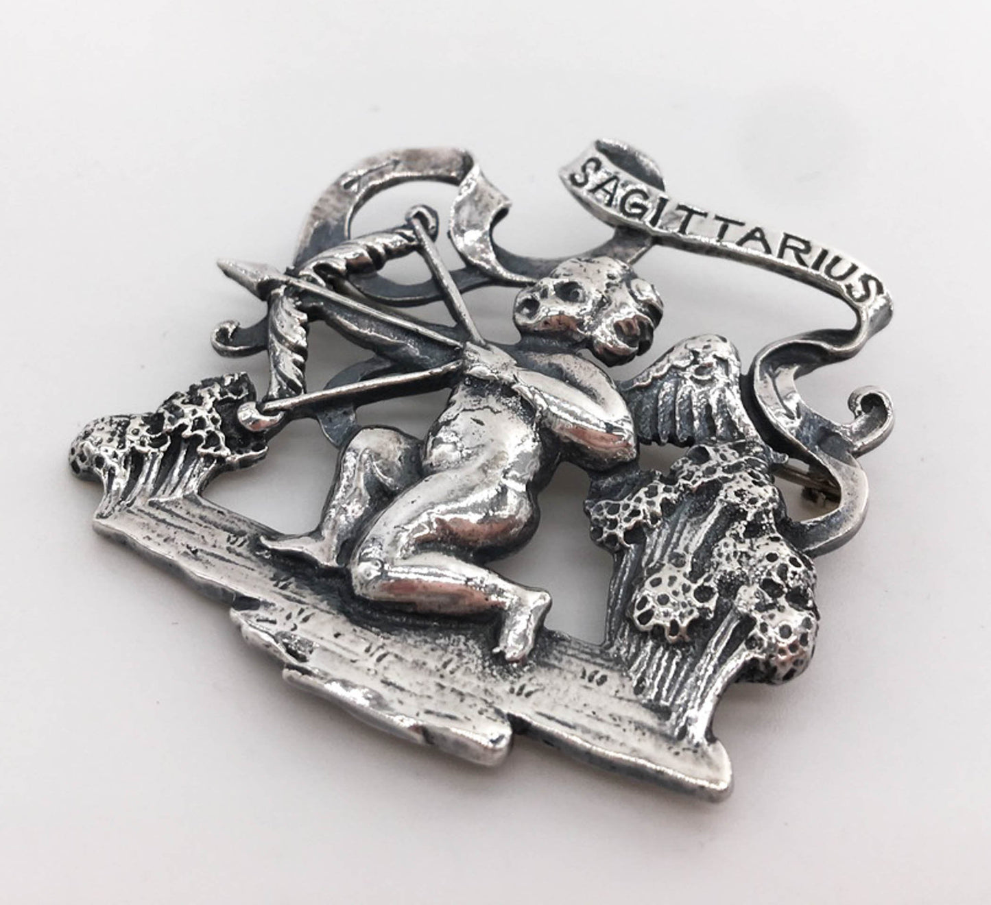 Cini Vintage Sterling Silver Sagittarius Pin Brooch - Premium from All The Best Vintage - Just $70! Shop now at All The Best Vintage