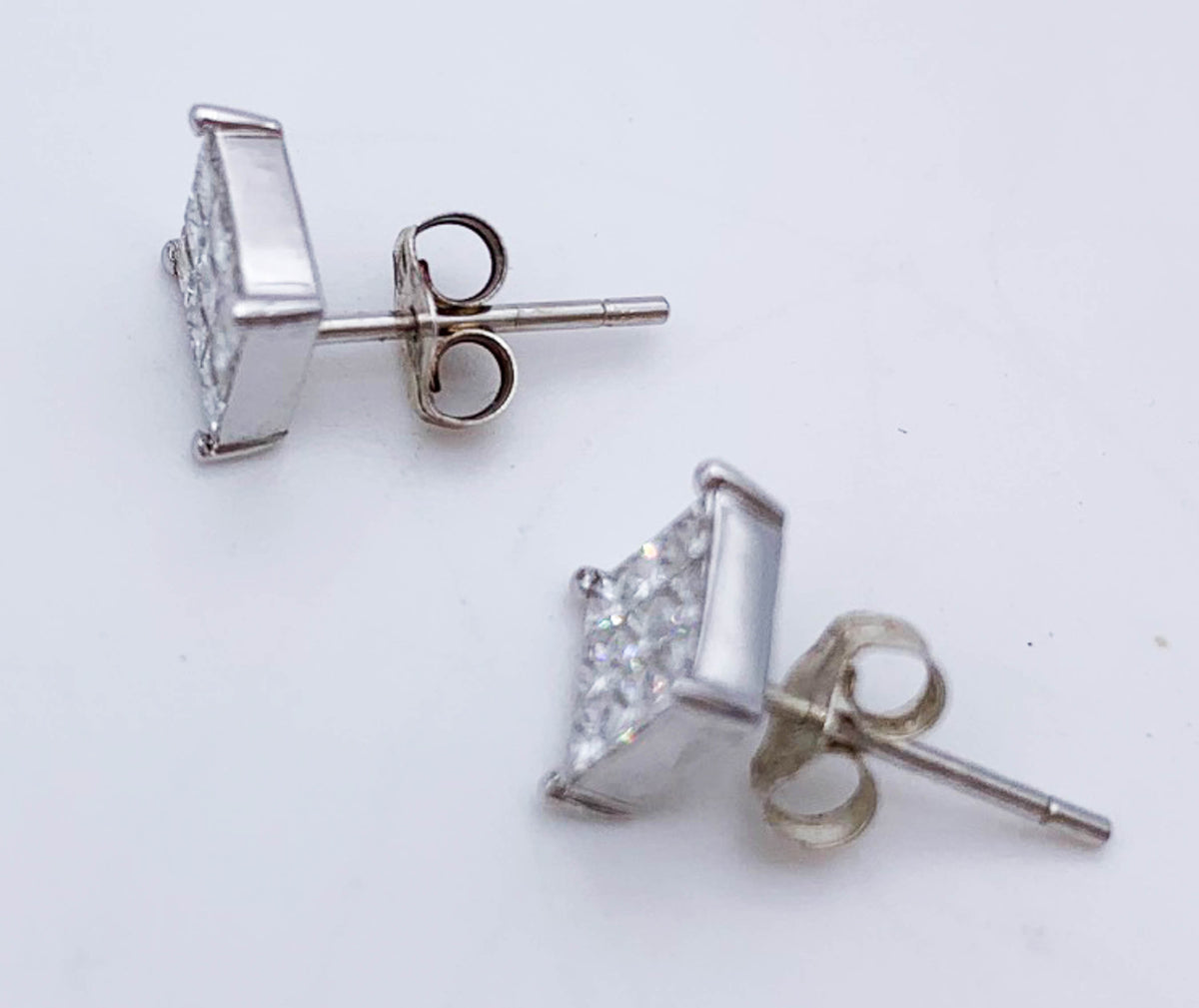 Diamond Stud Earrings tow 1.44 - Great Square Design - Premium from All The Best Vintage - Just $1295! Shop now at All The Best Vintage