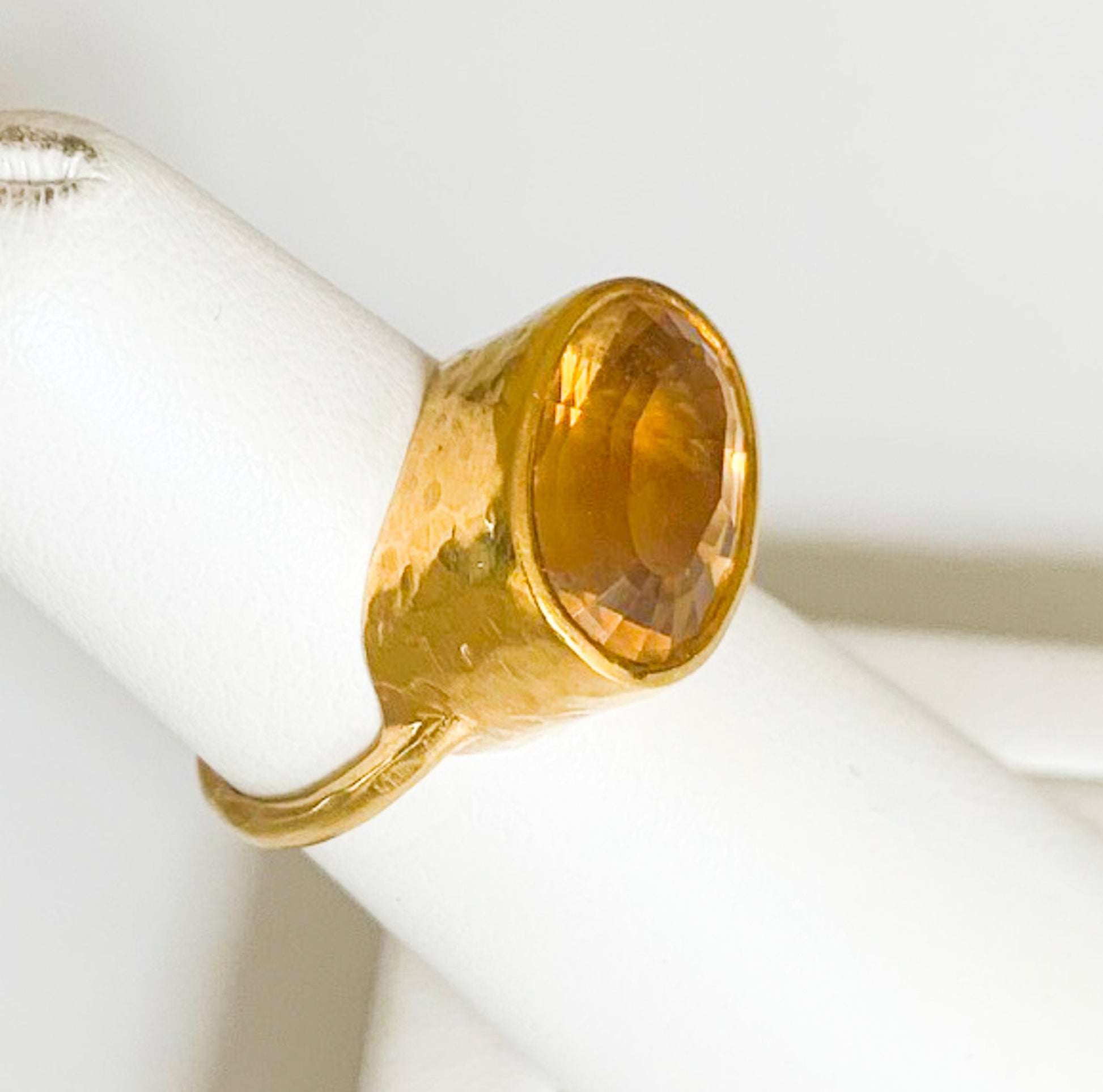 22K Gold Citrine Ring - Premium  from All The Best Vintage - Just $795! Shop now at All The Best Vintage