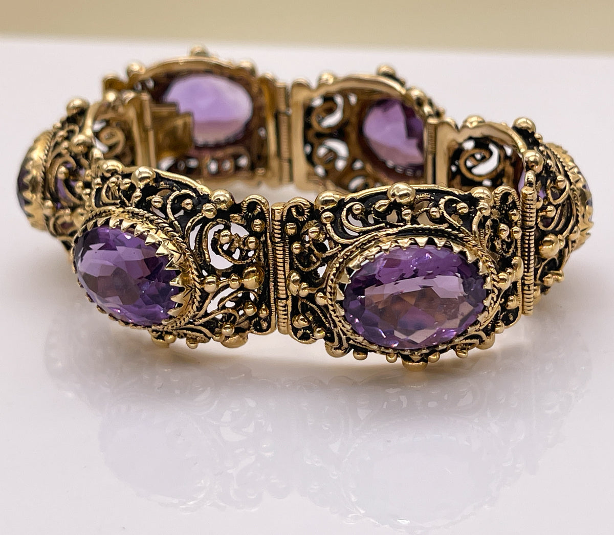Vintage Amethyst Amethyst Bracelet - Premium Bracelet from All The Best Vintage - Just $5900! Shop now at All The Best Vintage