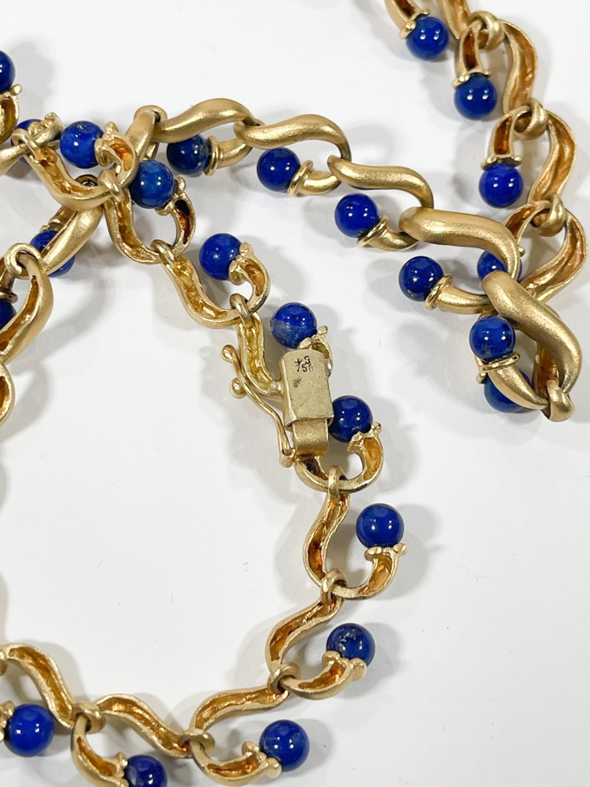 Stunning Vintage 18K Gold and Lapis Necklace - Premium necklace from All The Best Vintage - Just $8950! Shop now at All The Best Vintage