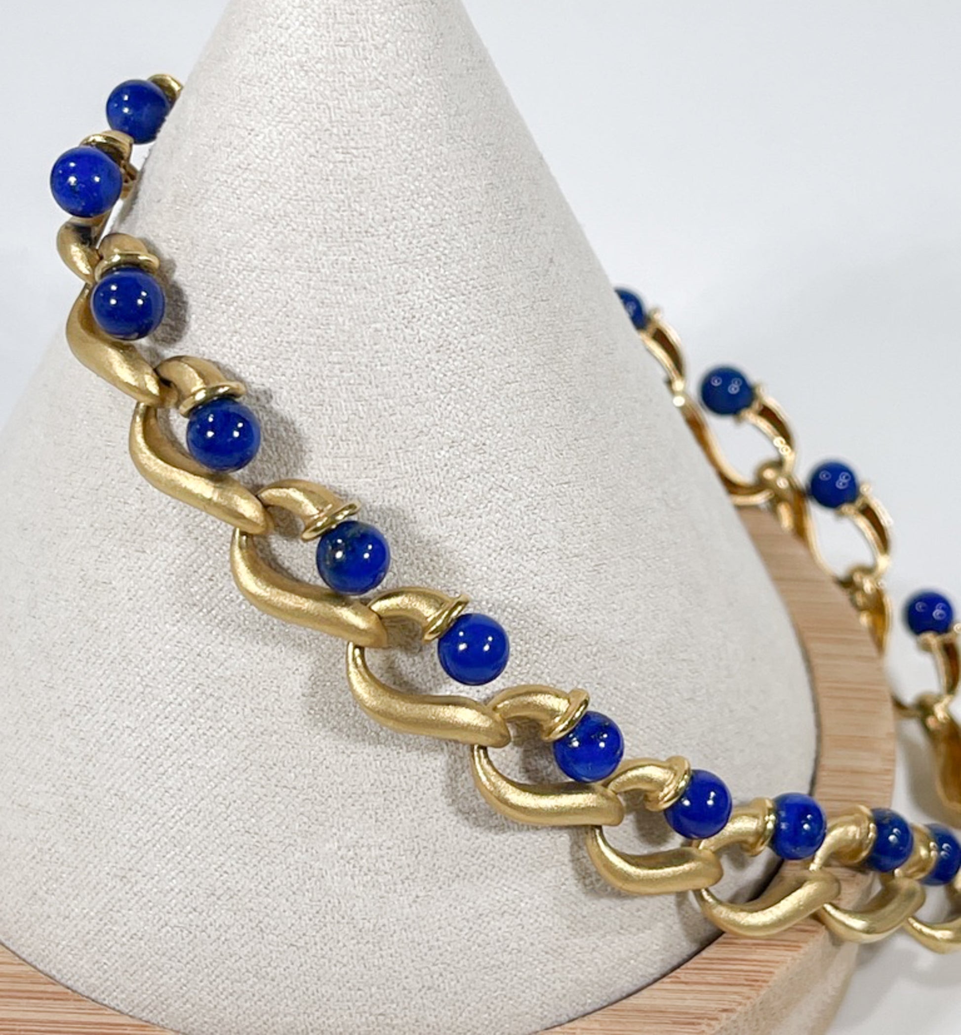 Stunning Vintage 18K Gold and Lapis Necklace - Premium necklace from All The Best Vintage - Just $8950! Shop now at All The Best Vintage