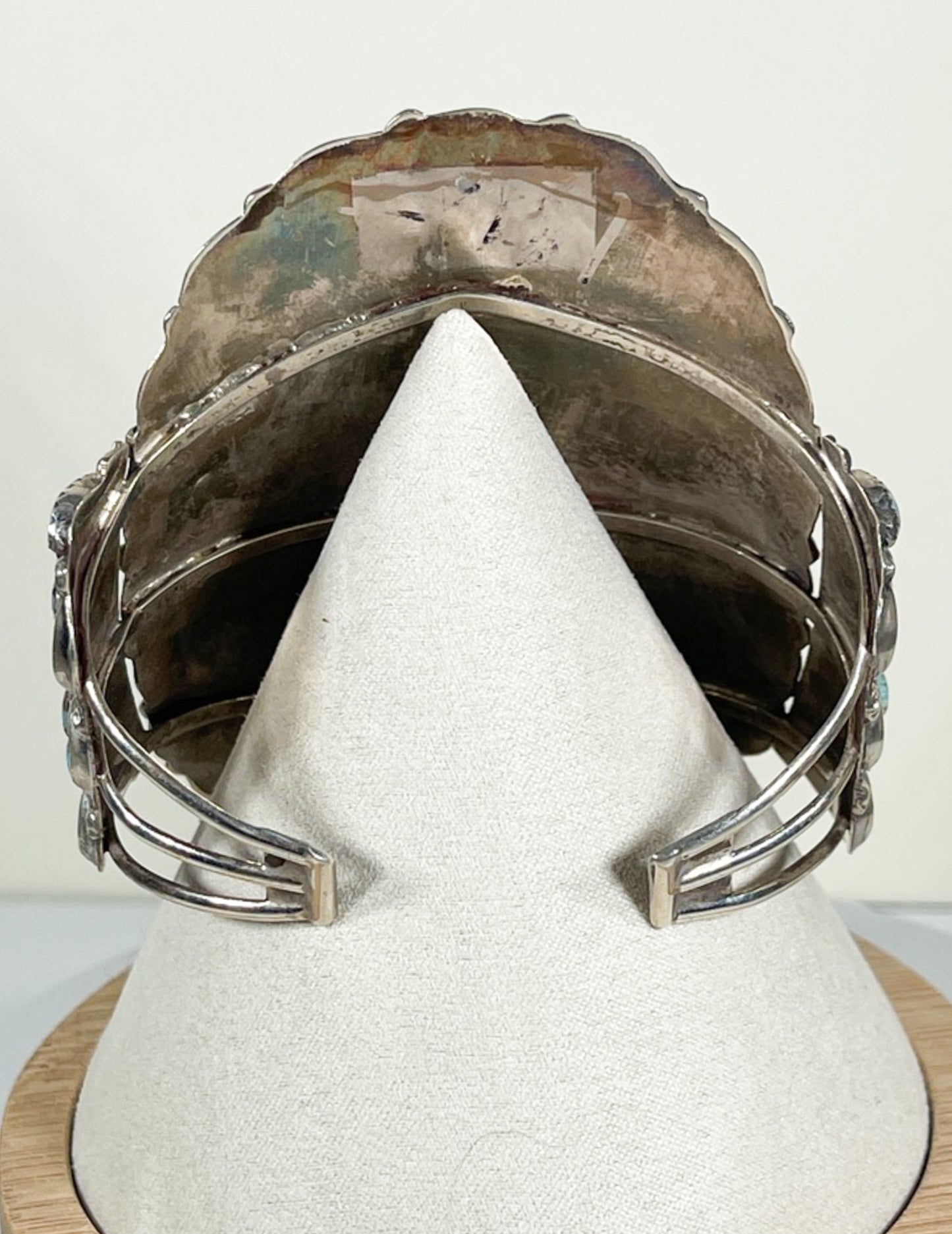 Canny Wauneka Sterling Silver Block Turquoise Cluster Cuff - Premium Bracelet from All The Best Vintage - Just $495! Shop now at All The Best Vintage