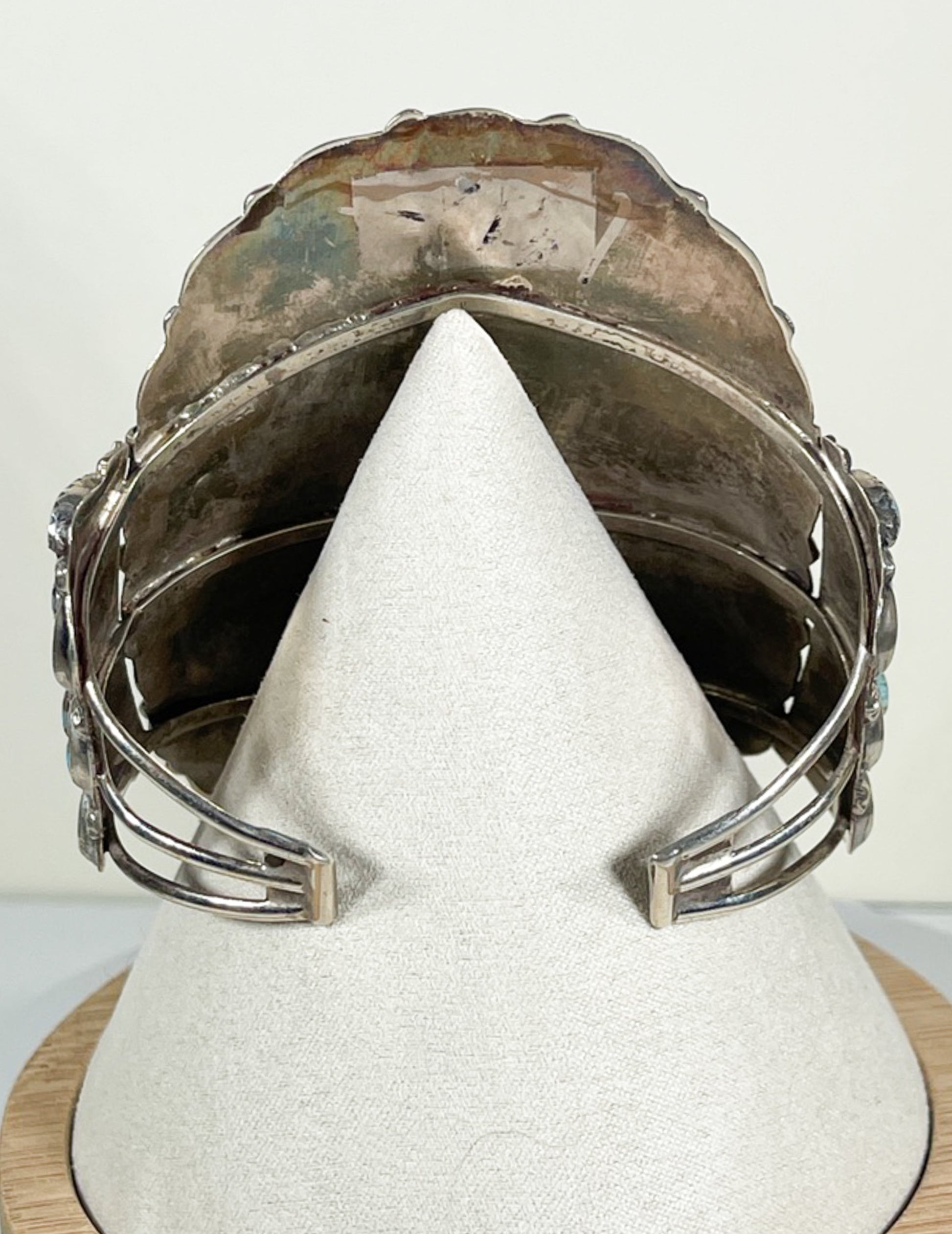 Canny Wauneka Sterling Silver Block Turquoise Cluster Cuff - Premium Bracelet from All The Best Vintage - Just $495! Shop now at All The Best Vintage