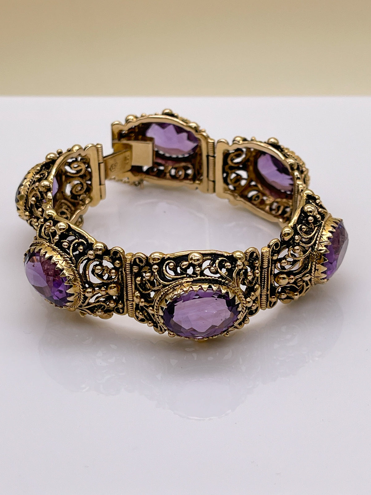 Vintage Amethyst Amethyst Bracelet - Premium Bracelet from All The Best Vintage - Just $5900! Shop now at All The Best Vintage