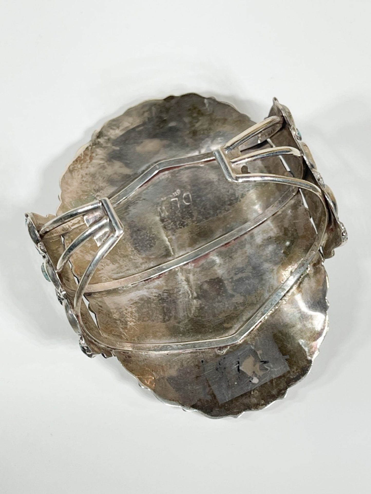 Canny Wauneka Sterling Silver Block Turquoise Cluster Cuff - Premium Bracelet from All The Best Vintage - Just $495! Shop now at All The Best Vintage