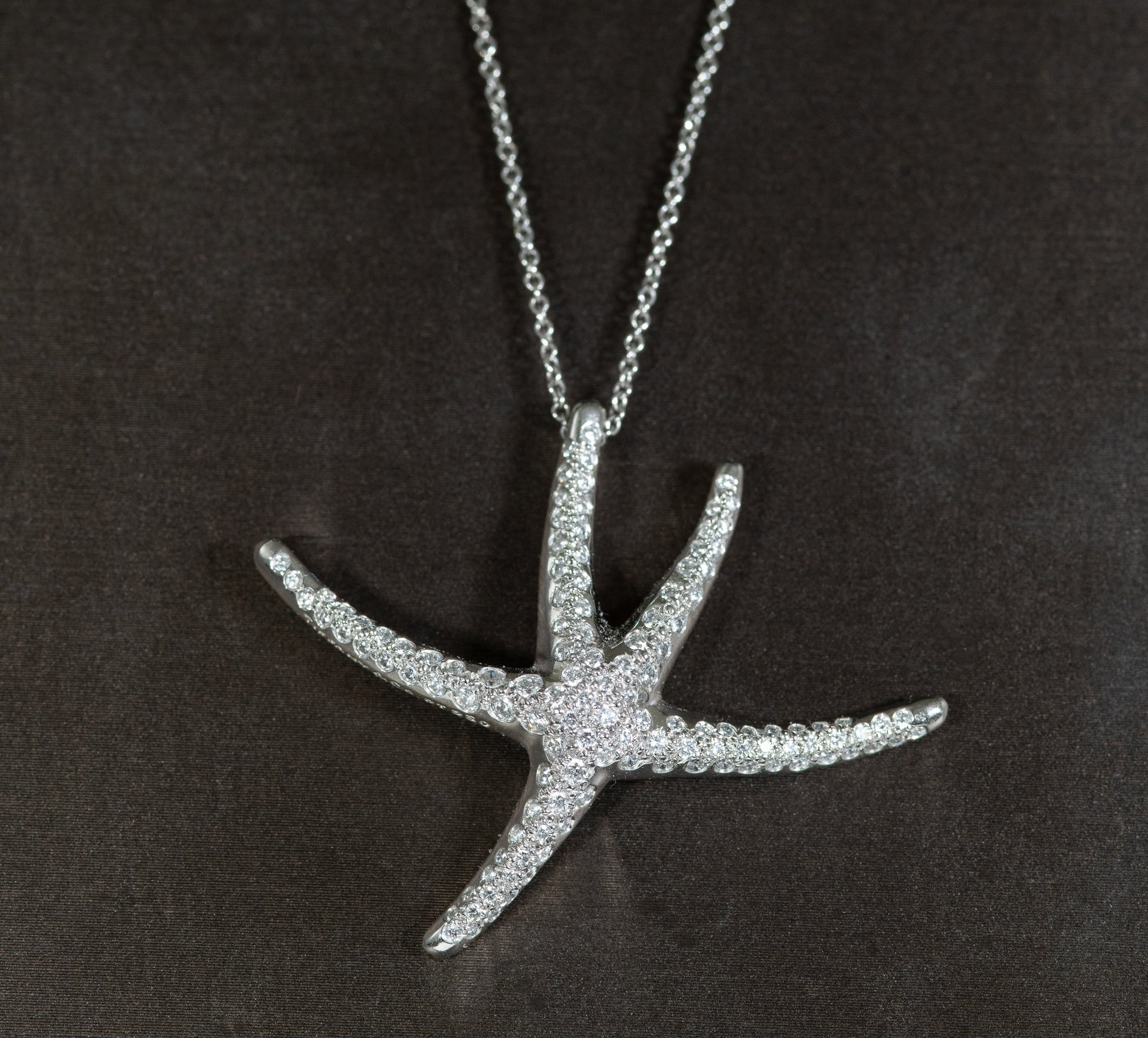Tiffany & Co Vintage Elsa Peretti Diamond Starfish Necklace - Premium necklace from All The Best Vintage - Just $8950! Shop now at All The Best Vintage