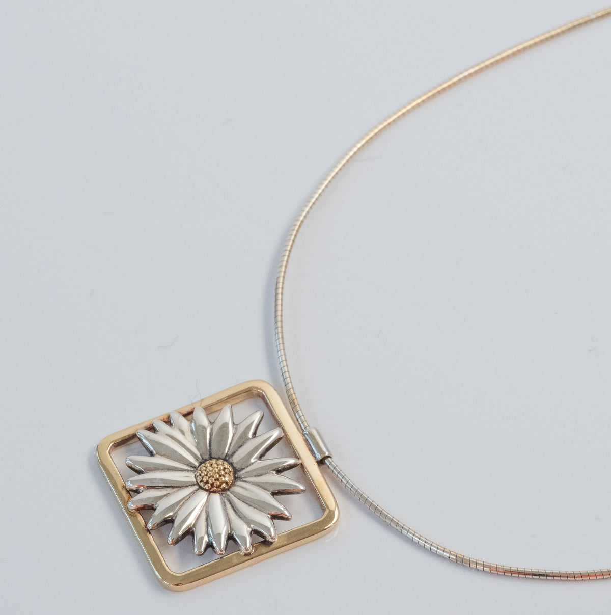 Vintage Tiffany Flower Necklace - Sterling & 18K Gold - Premium necklace from All The Best Vintage - Just $695! Shop now at All The Best Vintage