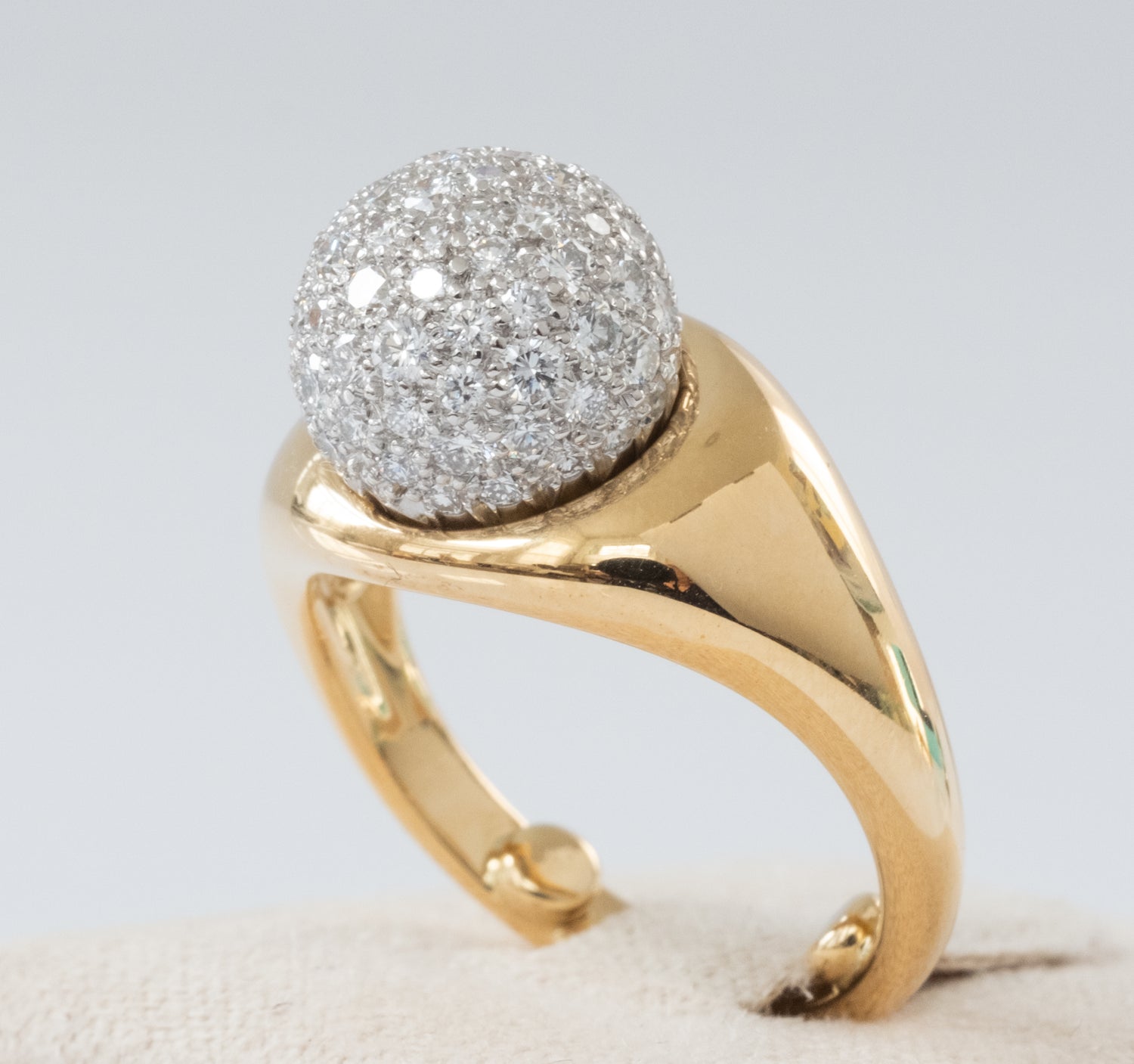 HOLD for DR   Tiffany & Co Paloma Picasso Vintage Diamond Ball Ring 18K - Premium Ring from All The Best Vintage - Just $5495! Shop now at All The Best Vintage