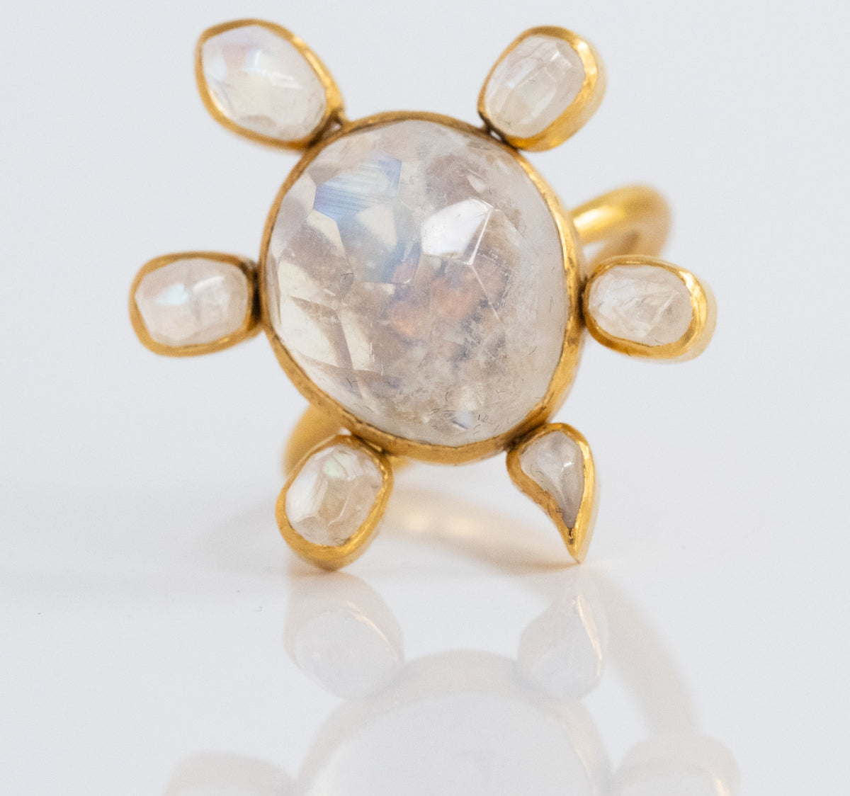 Brilliant 22K Gold Moonstone Ring - One of a Kind! - Premium Ring from All The Best Vintage - Just $2850! Shop now at All The Best Vintage