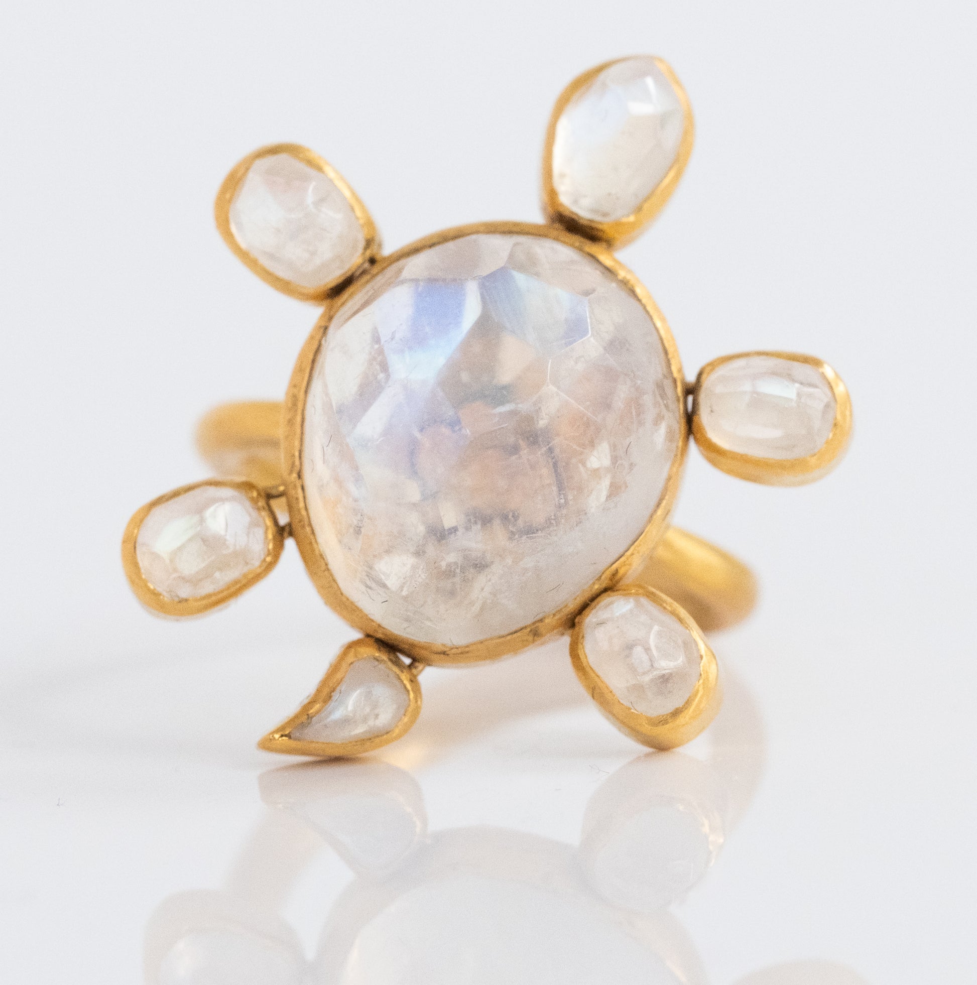 Brilliant 22K Gold Moonstone Ring - One of a Kind! - Premium Ring from All The Best Vintage - Just $2850! Shop now at All The Best Vintage