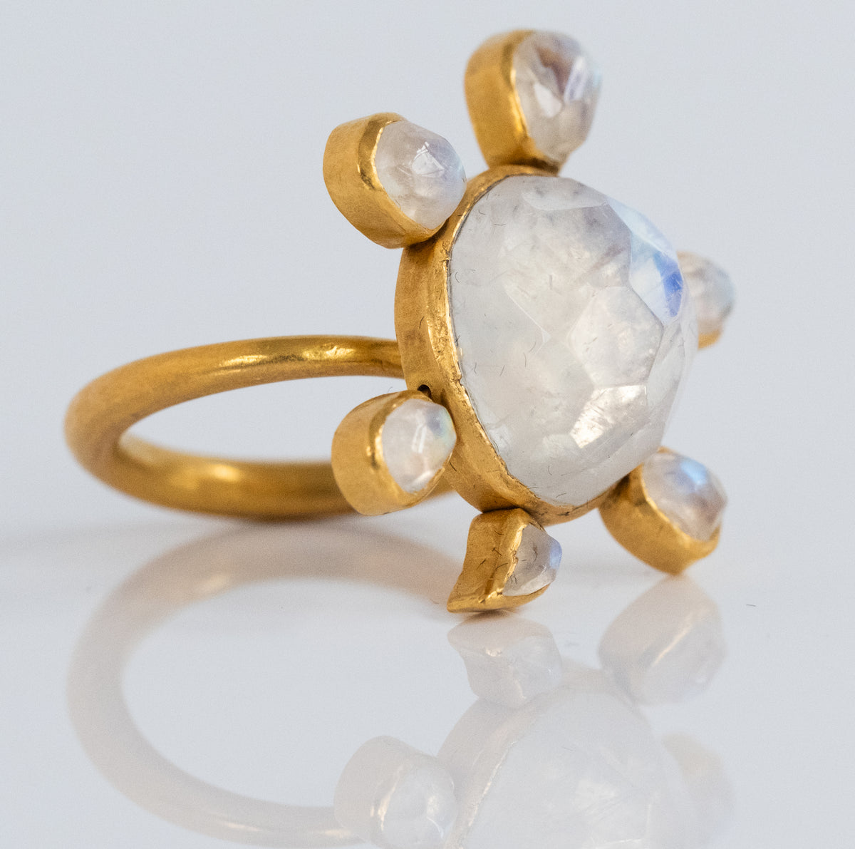 Brilliant 22K Gold Moonstone Ring - One of a Kind! - Premium Ring from All The Best Vintage - Just $2850! Shop now at All The Best Vintage