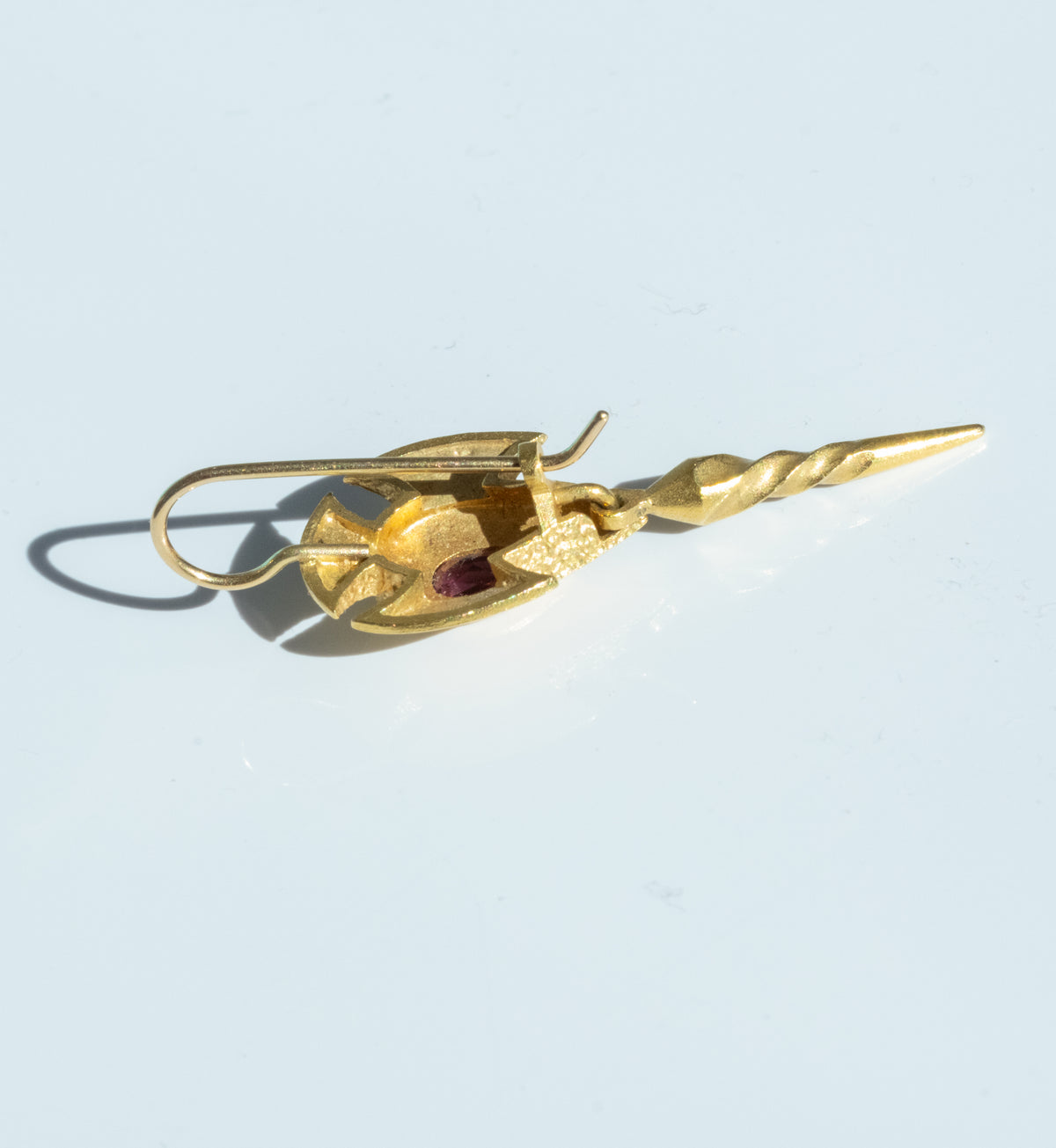 18K Gold Tourmaline Drop Earrings - Premium Earrings from All The Best Vintage - Just $2395! Shop now at All The Best Vintage