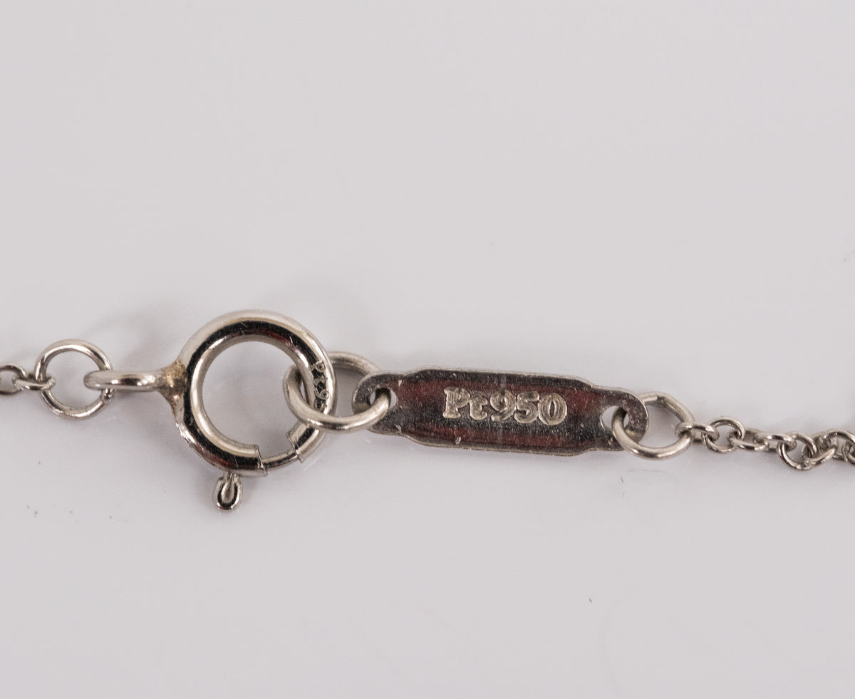 Tiffany & Co Platinum and Diamond Fleur de Lis Key and Chain. - Premium Pendant from All The Best Vintage - Just $5800! Shop now at All The Best Vintage