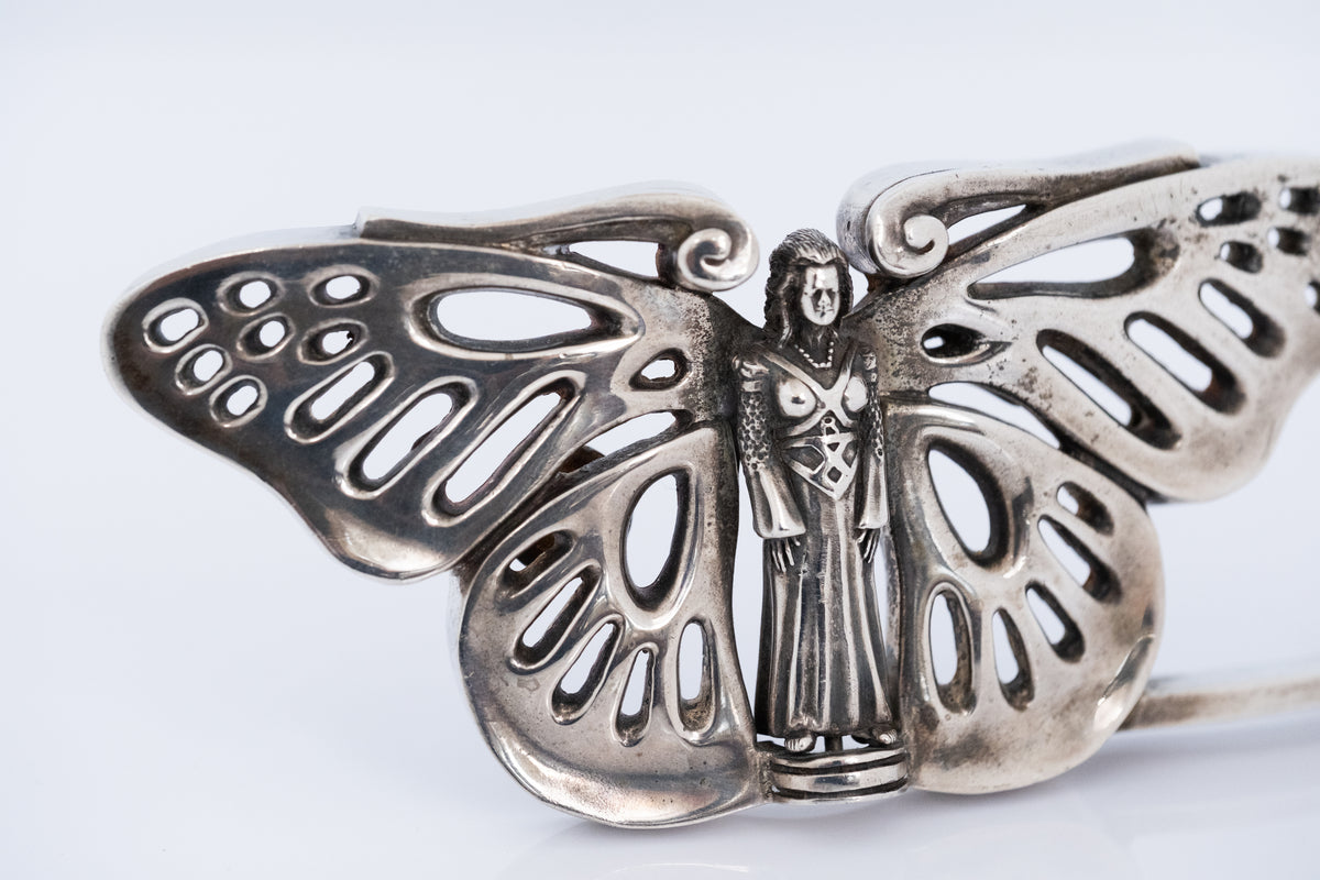 Large Vintage Kieselstein Butterfly Fairy Belt Buckle - Premium Belt Buckle from All The Best Vintage - Just $1295! Shop now at All The Best Vintage