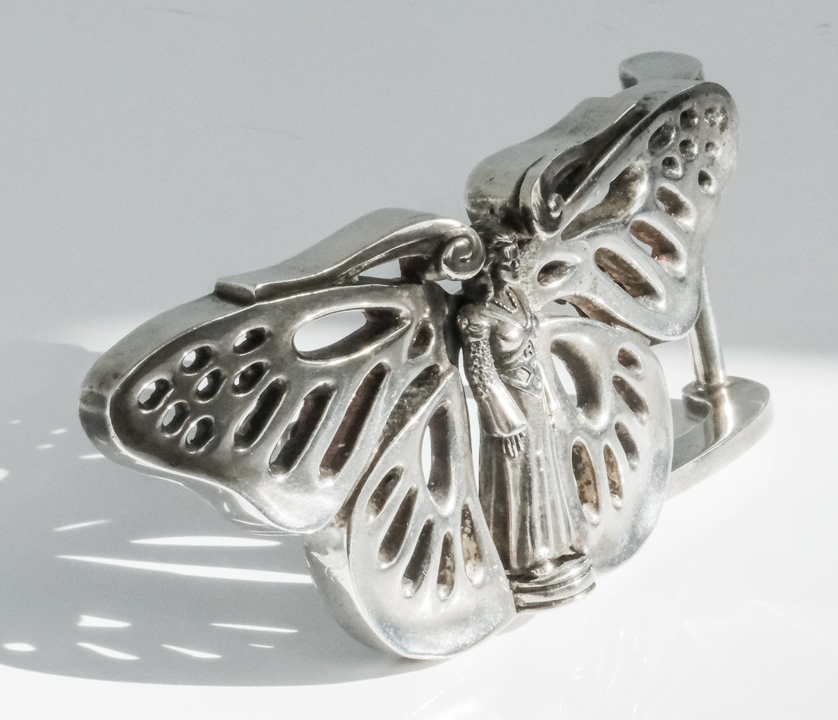 Large Vintage Kieselstein Butterfly Fairy Belt Buckle - Premium Belt Buckle from All The Best Vintage - Just $1295! Shop now at All The Best Vintage
