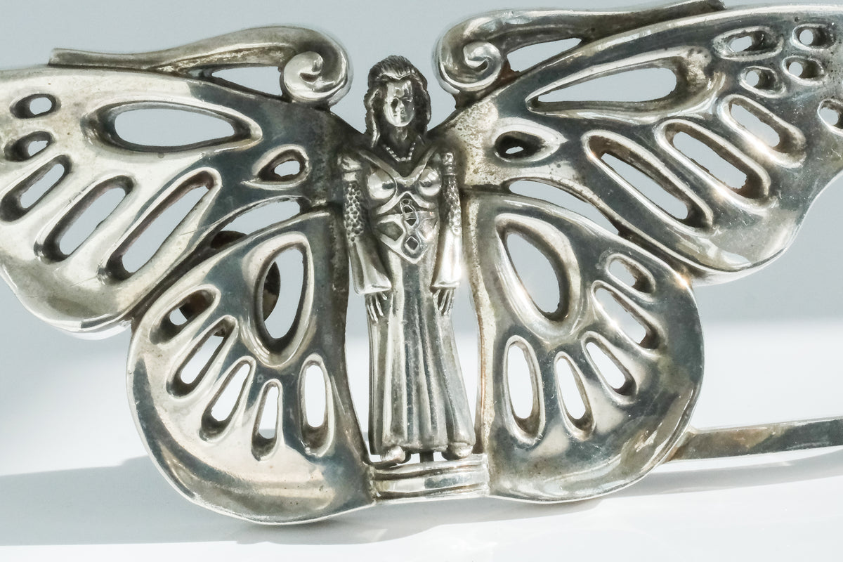 Large Vintage Kieselstein Butterfly Fairy Belt Buckle - Premium Belt Buckle from All The Best Vintage - Just $1295! Shop now at All The Best Vintage