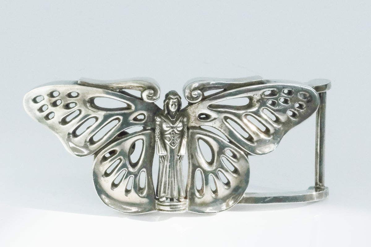 Large Vintage Kieselstein Butterfly Fairy Belt Buckle - Premium Belt Buckle from All The Best Vintage - Just $1295! Shop now at All The Best Vintage