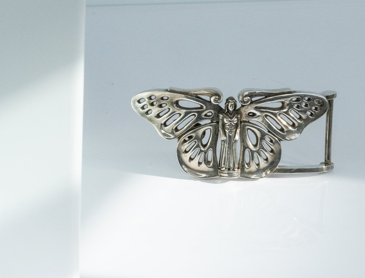 Large Vintage Kieselstein Butterfly Fairy Belt Buckle - Premium Belt Buckle from All The Best Vintage - Just $1295! Shop now at All The Best Vintage