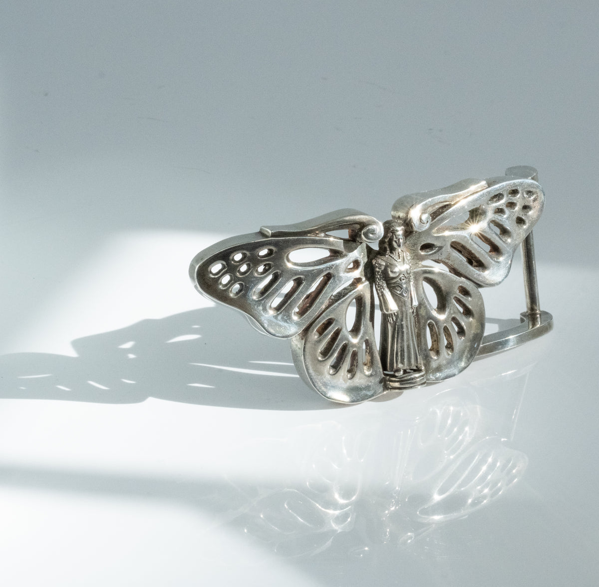 Large Vintage Kieselstein Butterfly Fairy Belt Buckle - Premium Belt Buckle from All The Best Vintage - Just $1295! Shop now at All The Best Vintage