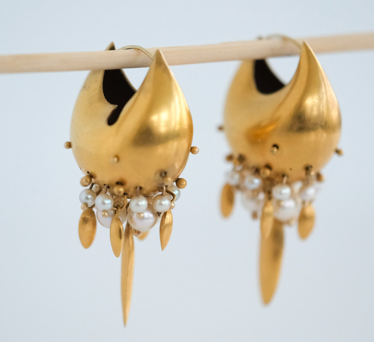 Ted Muehling Vintage Earrings with Pearls - Premium Earrings from All The Best Vintage - Just $1495! Shop now at All The Best Vintage