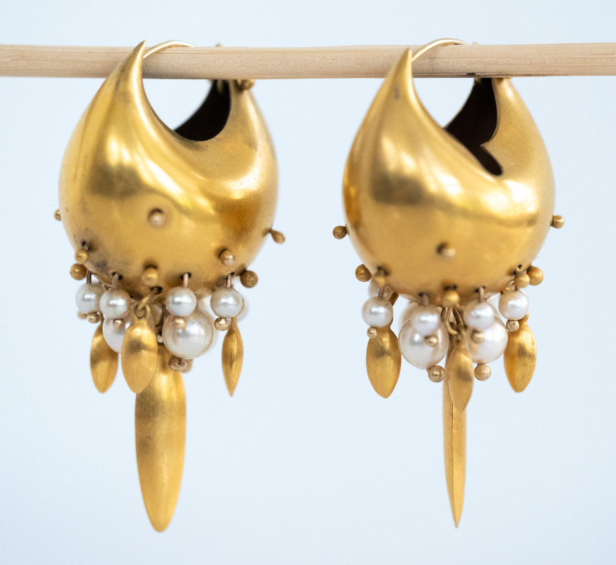 Ted Muehling Vintage Earrings with Pearls - Premium Earrings from All The Best Vintage - Just $1495! Shop now at All The Best Vintage