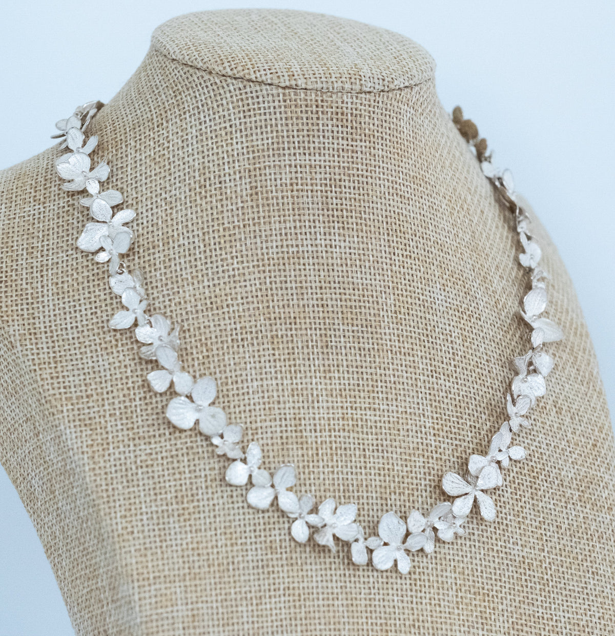 John Iverson Sterling Silver Hydrangea Necklace - Premium Necklace from All The Best Vintage - Just $2600! Shop now at All The Best Vintage