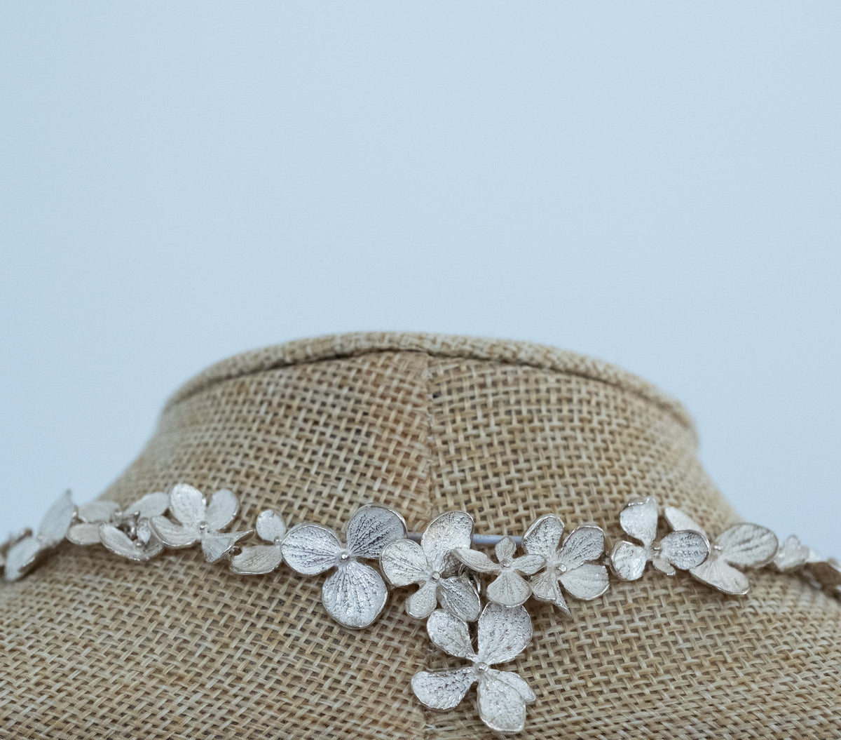 John Iverson Sterling Silver Hydrangea Necklace - Premium Necklace from All The Best Vintage - Just $2600! Shop now at All The Best Vintage