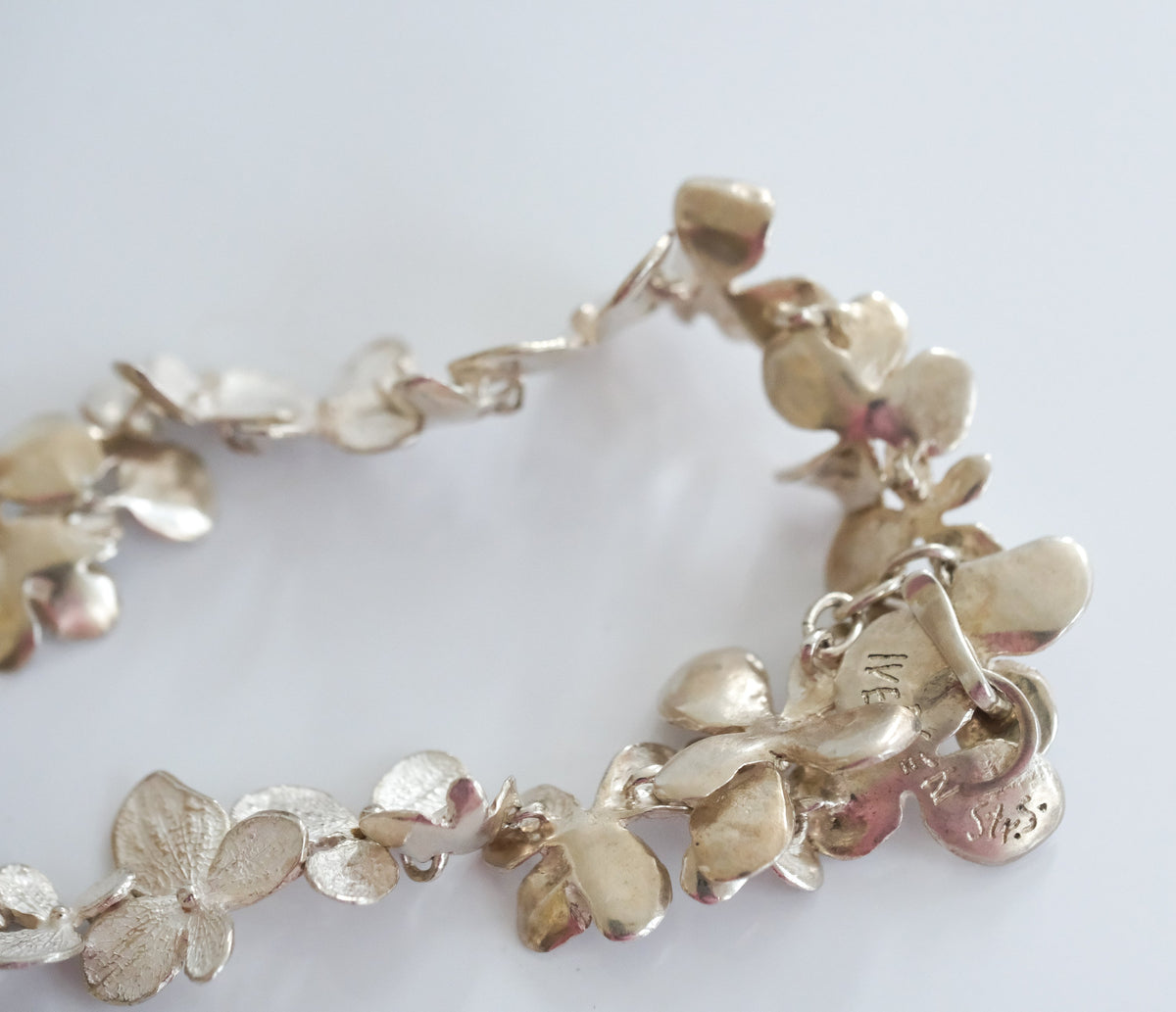 John Iverson Sterling Silver Hydrangea Necklace - Premium Necklace from All The Best Vintage - Just $2600! Shop now at All The Best Vintage