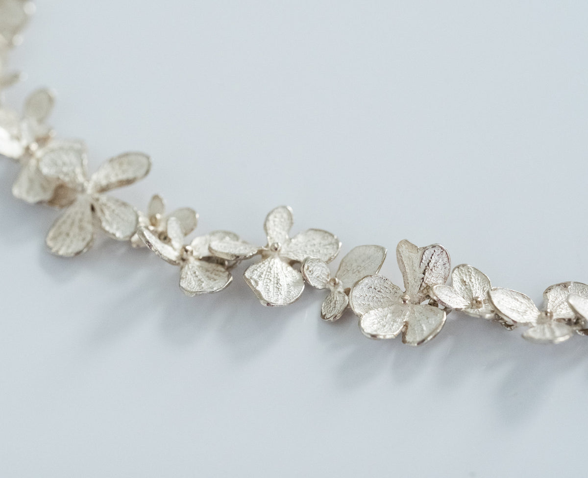 John Iverson Sterling Silver Hydrangea Necklace - Premium Necklace from All The Best Vintage - Just $2600! Shop now at All The Best Vintage