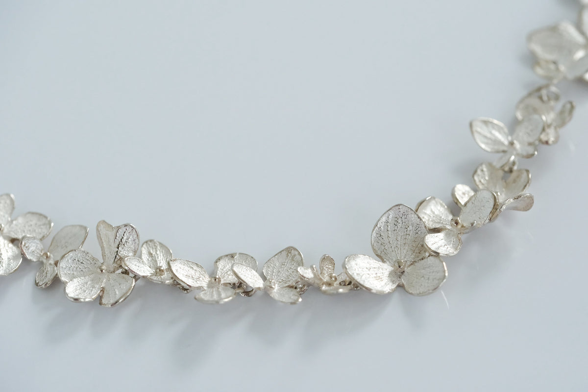 John Iverson Sterling Silver Hydrangea Necklace - Premium Necklace from All The Best Vintage - Just $2600! Shop now at All The Best Vintage