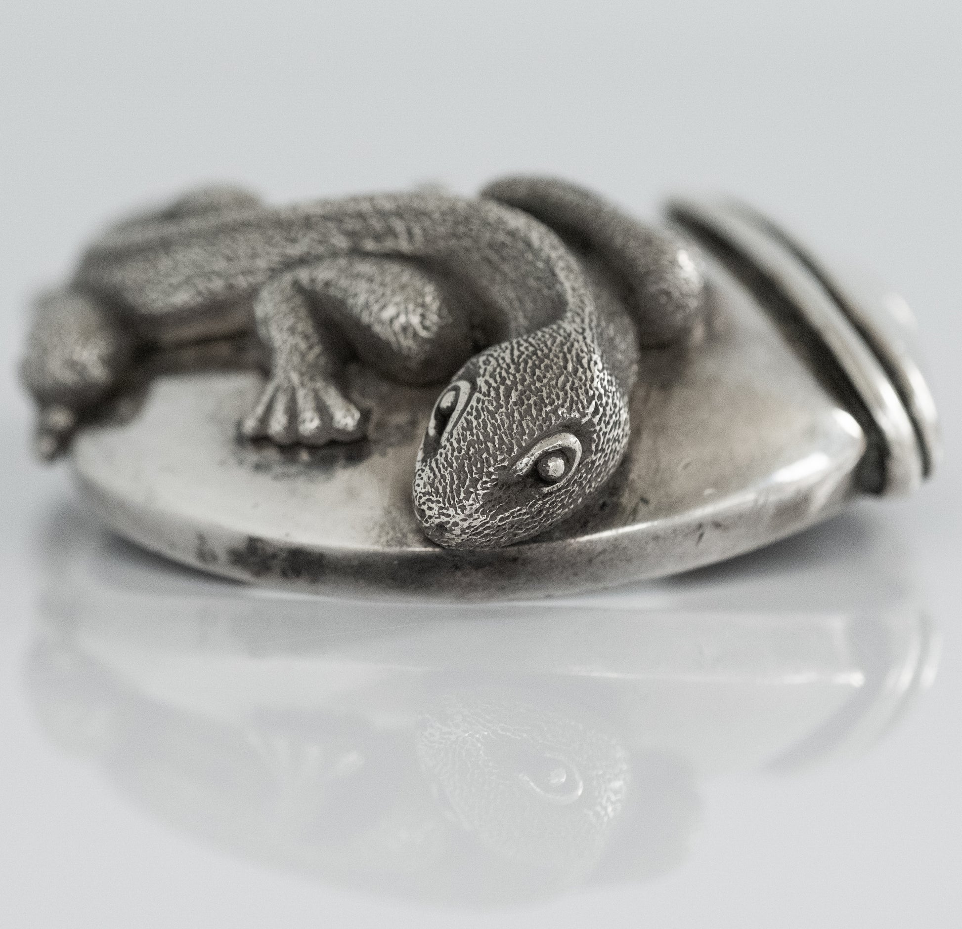 Kieselstein-Cord Sterling Silver Salamander Belt Buckle - Premium Belt Buckle from All The Best Vintage - Just $695! Shop now at All The Best Vintage