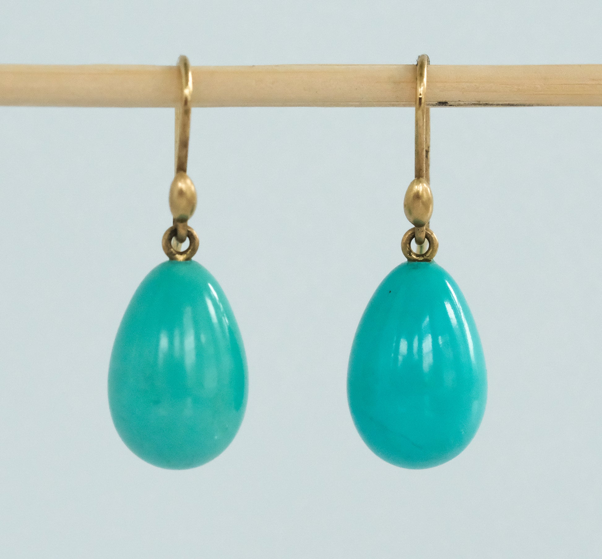 Ted Muehling Hand Cut Turquoise Earrings - Premium Earrings from All The Best Vintage - Just $895! Shop now at All The Best Vintage