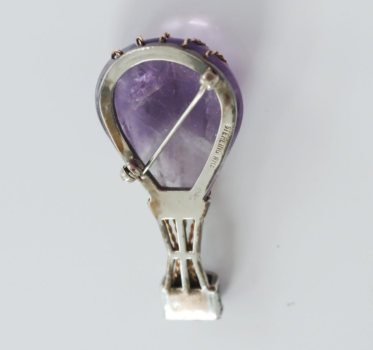 Vintage Amethyst Hot Air Balloon Pin - Premium Brooch from All The Best Vintage - Just $695! Shop now at All The Best Vintage