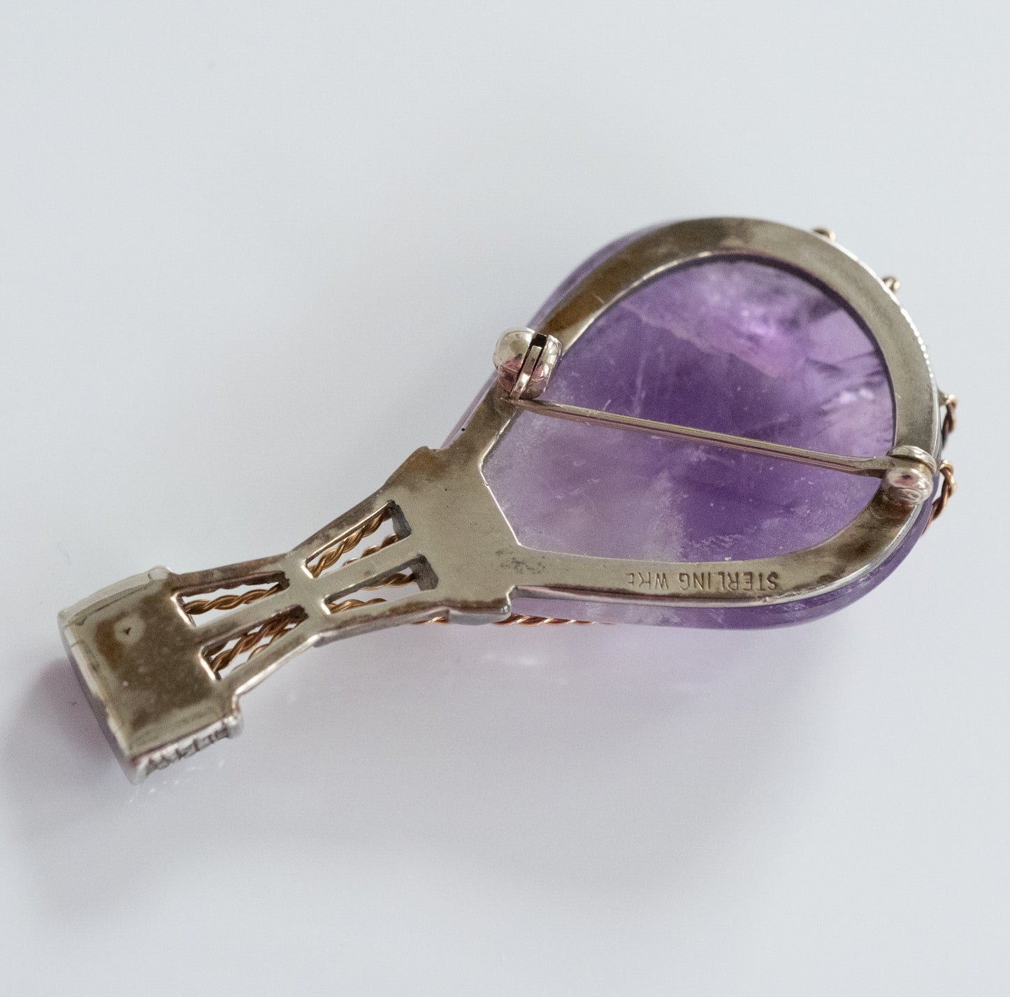 Vintage Amethyst Hot Air Balloon Pin - Premium Brooch from All The Best Vintage - Just $695! Shop now at All The Best Vintage