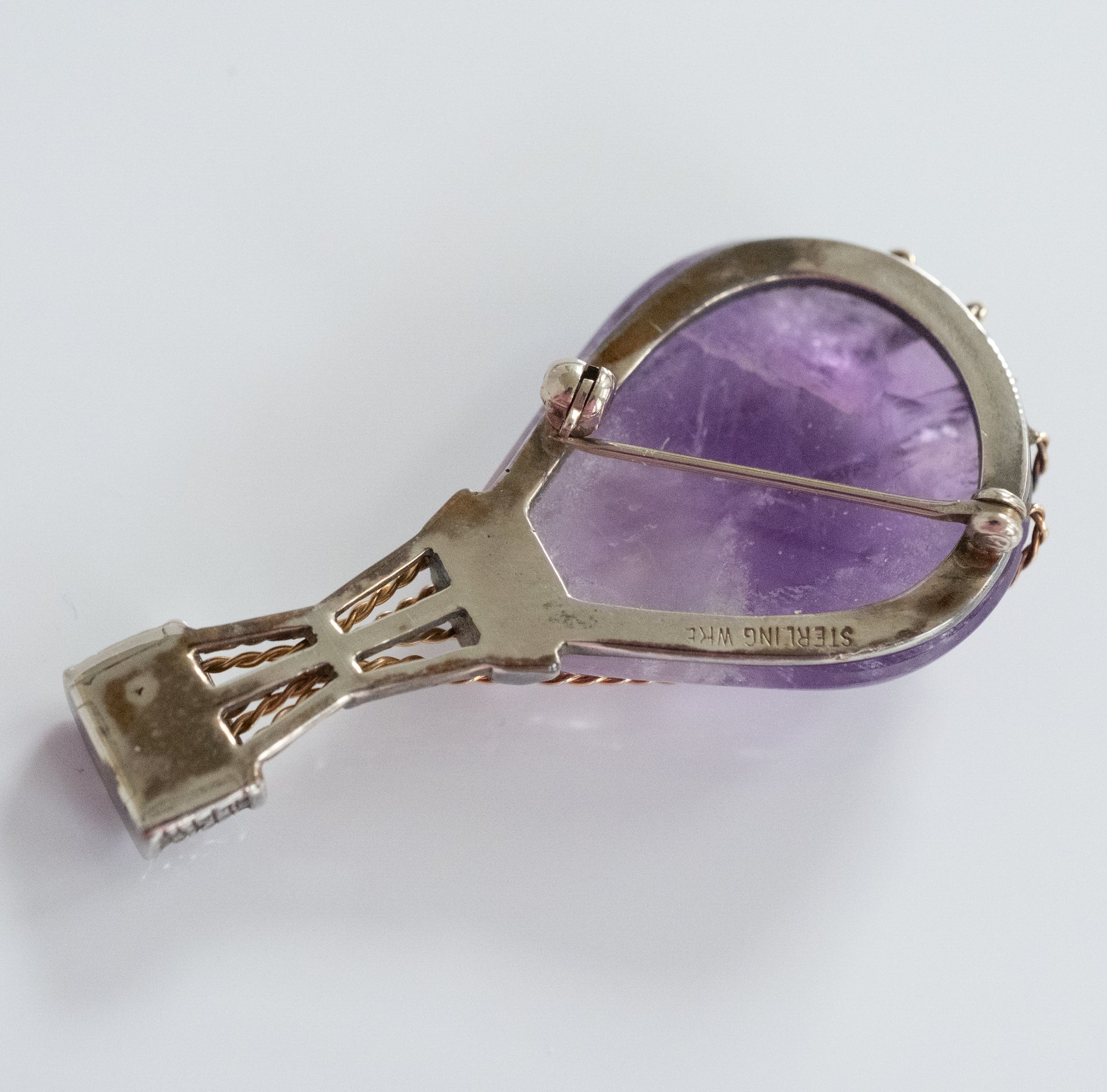 Vintage Amethyst Hot Air Balloon Pin - Premium Brooch from All The Best Vintage - Just $695! Shop now at All The Best Vintage