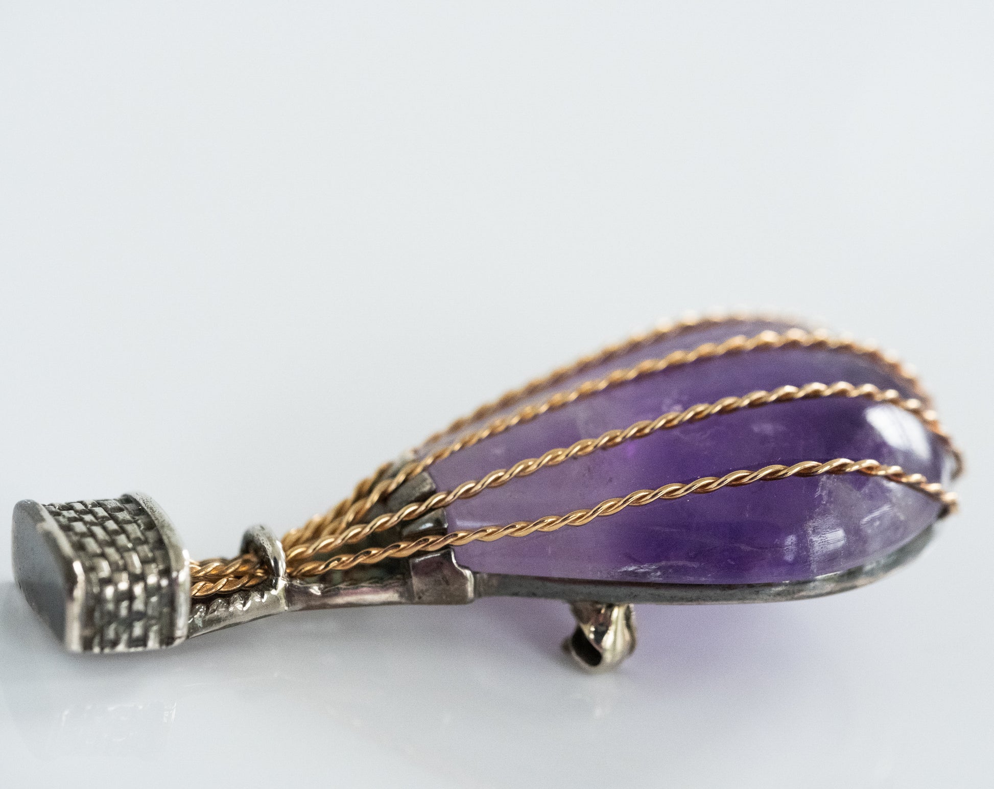 Vintage Amethyst Hot Air Balloon Pin - Premium Brooch from All The Best Vintage - Just $695! Shop now at All The Best Vintage