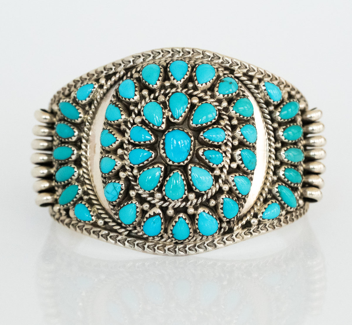 Nora Tsosie Sleeping Beauty Turqious Sterling Siver Cuff - Premium Bracelet from All The Best Vintage - Just $1495! Shop now at All The Best Vintage