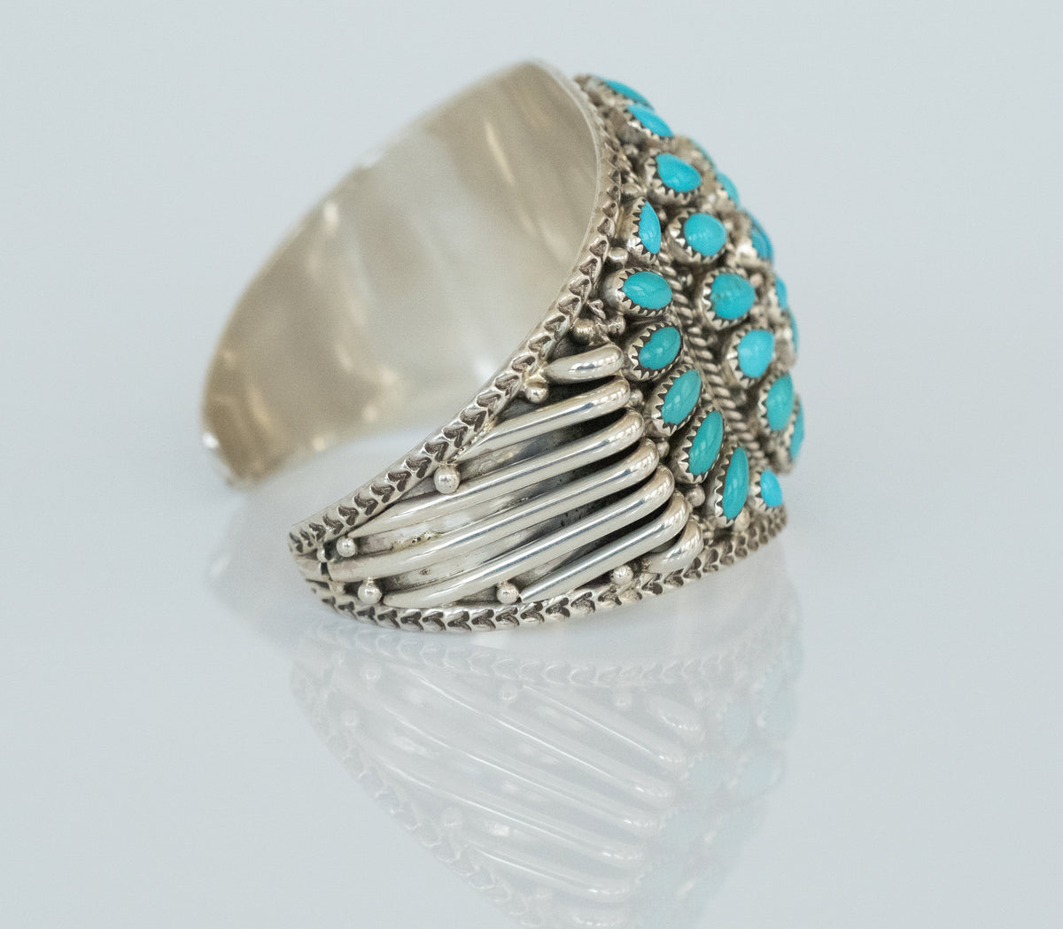 Nora Tsosie Sleeping Beauty Turqious Sterling Siver Cuff - Premium Bracelet from All The Best Vintage - Just $1495! Shop now at All The Best Vintage